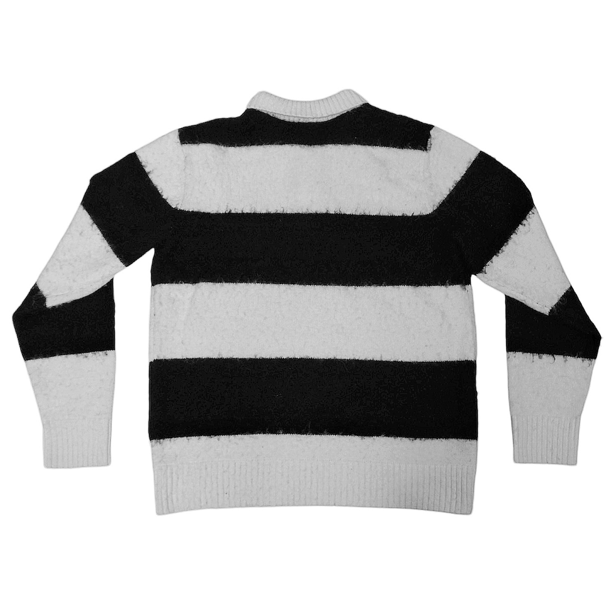 PULL EN MOHAIR "BLACK + WHITE"